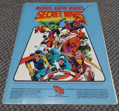 Marvel Super Heroes Secret Wars - Módulo de juego de rol 6860 MH-SP1 completo Foto 1 de 4