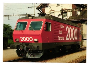 Swiss Railways Locomotive Re 4/4 IV 10104 Rail 2000 Zürich Postcard Minirex 1986 - Picture 1 of 2
