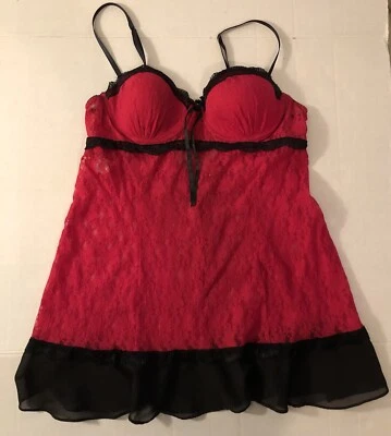 Lencería Sexy Muñeca Bebé Roja Linea Donatella Talla M Foto 1 de 4