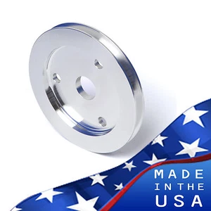 Small Block Chevy Crankshaft Pulley V-Belt 1V Crank 350 SWP SBC Billet Aluminum - Picture 1 of 3