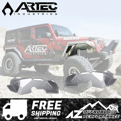 Kit de para-lama interno de alumínio dianteiro sólido ARTEC para Jeep Wrangler JL JL5107 '18-'21 - Imagem 1 de 4