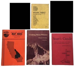 1969 Mt. Abt High Sierra Wanderführer Buch Starr's Mt. Whitney Karten 4 Stück - Bild 1 von 14