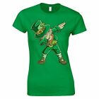 St Patricks Day T-Shirt Dabbing Funny Dab Dance Leprechaun Irish Women Top