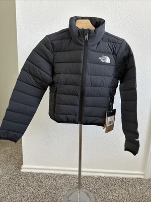 Chaqueta acolchada de plumón The North Face para niñas talla 7/8 S negra - NUEVA con etiquetas Foto 1 de 3