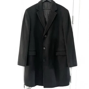 Saks Fifth Avenue Loro Piana Men’s Wool Coat Size XL Black - Picture 1 of 11