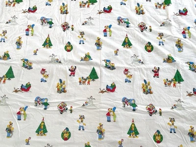 PB Teen Los Simpsons Navidad Sábana Plana Tamaño Completo Homer Marge Bart Vacaciones Foto 1 de 4