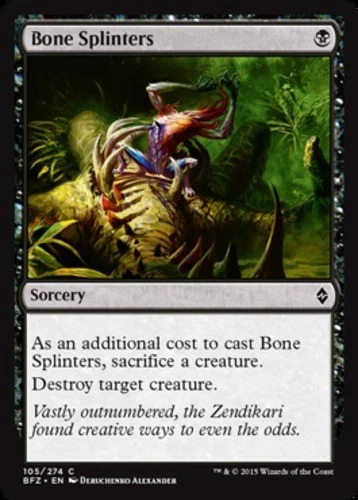 x1 Bone Splinters - Battle for Zendikar - NM - MTG - Image 1 of 1