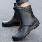 Mens Short Ankle Gumboots Wellington Boots Wellies Garden Rain Shoes Galoshes UK