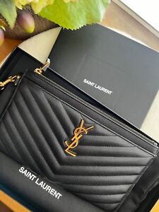Saint Laurent Leather Exterior Pouch Bags & Handbags for Women for 