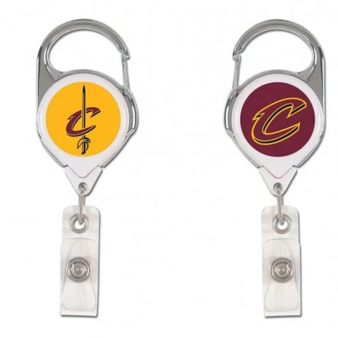 Cleveland Cavaliers Retractable Metal Badge Holder [NEW] NBA Key Chain ID Ring Cover