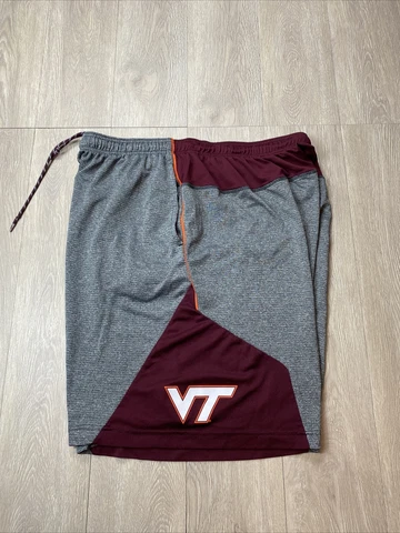 Nike Virginia Tech Hokies Shorts Men's XXL 2X Maroon Athletic Basketball Cover
