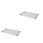 2 x IKEA Trivet Lamplig Stainless Steel Kitchen Worktop/Pot Stand Wall Rack New