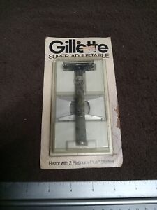 Gillette Super Adjustable 109 on Card Diamond Knurling - Sealed Package