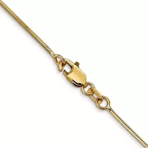 Catena serpente ottagonale in oro giallo 14 carati 0,8 mm 16" 18" 20" 24" o 30" - Foto 1 di 4
