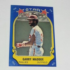1981 Fleer Star Sticker Baseball #70 GARRY MADDOX Phillies