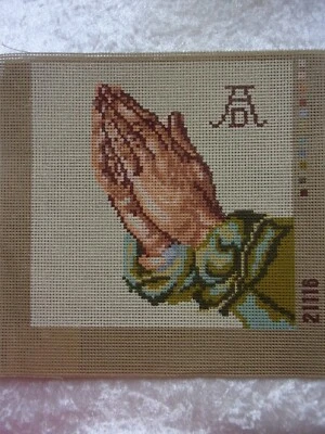 N° 21116 CANEVAS A FAIRE VASE MAINS  20,5 cm x 20,5 cm sans fil et sans aiguille - Photo 1/2