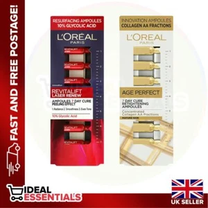 L'ORÉAL PARIS REVITALIFT Laser 7-Day Laser Renew, 7 Pcs & AGE PERFECT 7Pcs - Picture 1 of 7