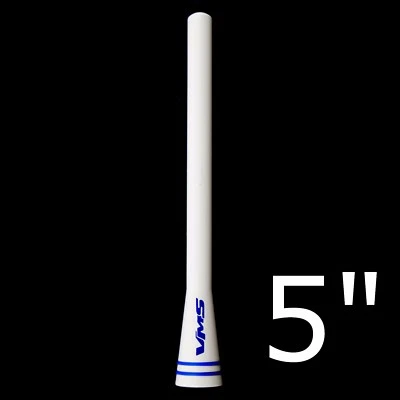 ANTENA RECHONCHA CORTA ALUMINIO ESTILO SPC BLANCA 5" PARA GM CHEVY SILVERADO 85 06  Foto 1 de 4