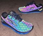 Men’s Size 10 ALTRA IQ Black Blue Reflective Running Shoes A1643-1