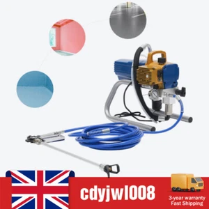 Pistola pulverizadora de pintura comercial sin aire 3000 PSI eléctrica interior pared aire Reino Unido - Imagen 1 de 20