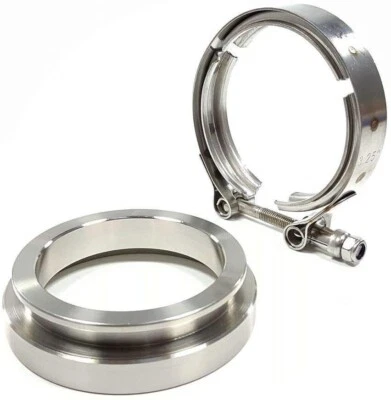 3.25" Turbo Exhuast V-band Clamp Flange Kit For GT45 GT45R T304 Stainless Steel — 第 1/4 张图片