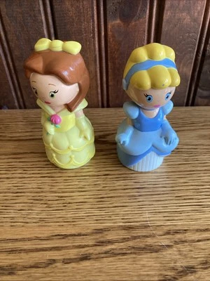 RARE DISNEY PRINCESS MEGA BLOKS BLOCK BUDDIES BELLE CINDERELLA 2003 FIGURE - Image 1 of 4