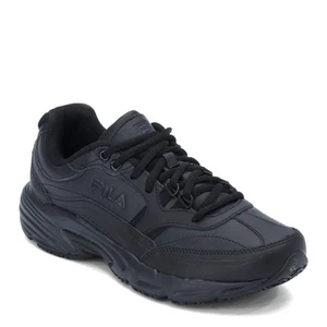 Fila womens Memory Workshift-w cross trainer shoes, Black/Black/Black, 12 Wide U - Picture 1 of 8