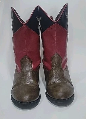 Lil' Durango Niños Niños Marrón Bandera de Texas Pull-On Botas de Vaquero Niños Talla 4 Foto 1 de 4