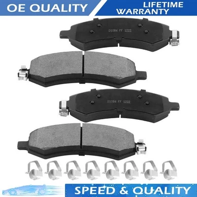 Pastillas de freno delanteras de cerámica para Dodge Ram 1500 2018 2017 2016 2015 2014 2013-2006 Foto 1 de 4