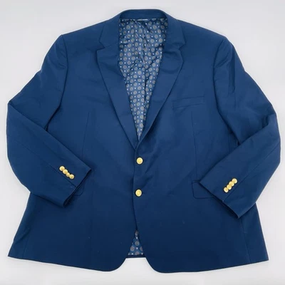 Blazer Abrigo Deportivo Ralph Lauren Para Hombre 50R Azul Marino Dorado Escudo Polo Botones Foto 1 de 4