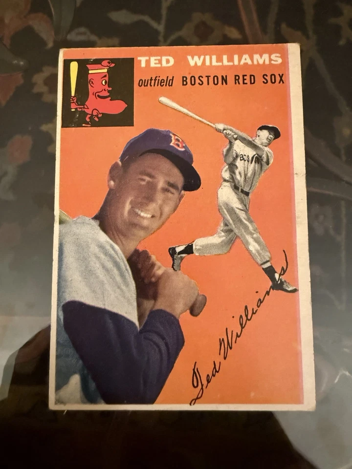 1954 Topps - Ted Williams #1 белая спина - Изображение 1 из 4