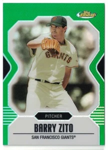 Topps Finest Green Refractor #61 2007 Barry Zito #/199 - Imagen 1 de 2