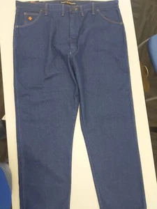 Wranger FR Jeans Men Size 46X32 Blue Denim Flame Resistant FR31MWZ Relaxed NWT - Picture 1 of 10