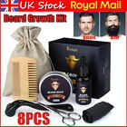 Men Beard Grooming Kit Derma Needle Shaper Roller Mustache Care Growth Oil Comb