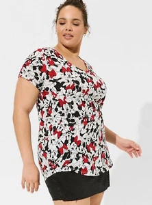 Camiseta túnica Torrid Disney Mickey Minnie nueva con etiquetas 4X - Imagen 1 de 11