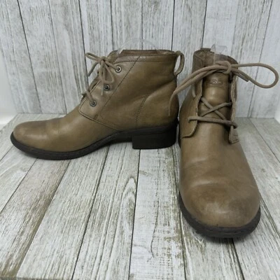 Botas Bogs para mujer 7,5 Kristina Chukka cuero marrón con cordones tobillo impermeables Foto 1 de 4