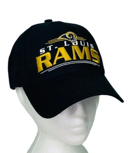 New NFL St. Louis Rams Snapback Black Baseball Cap Football Hat Adjustable - Picture 1 of 8