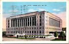 Post Office, Kansas City, MO, Advertising Card Sweeny's Card Service Linen, 1949