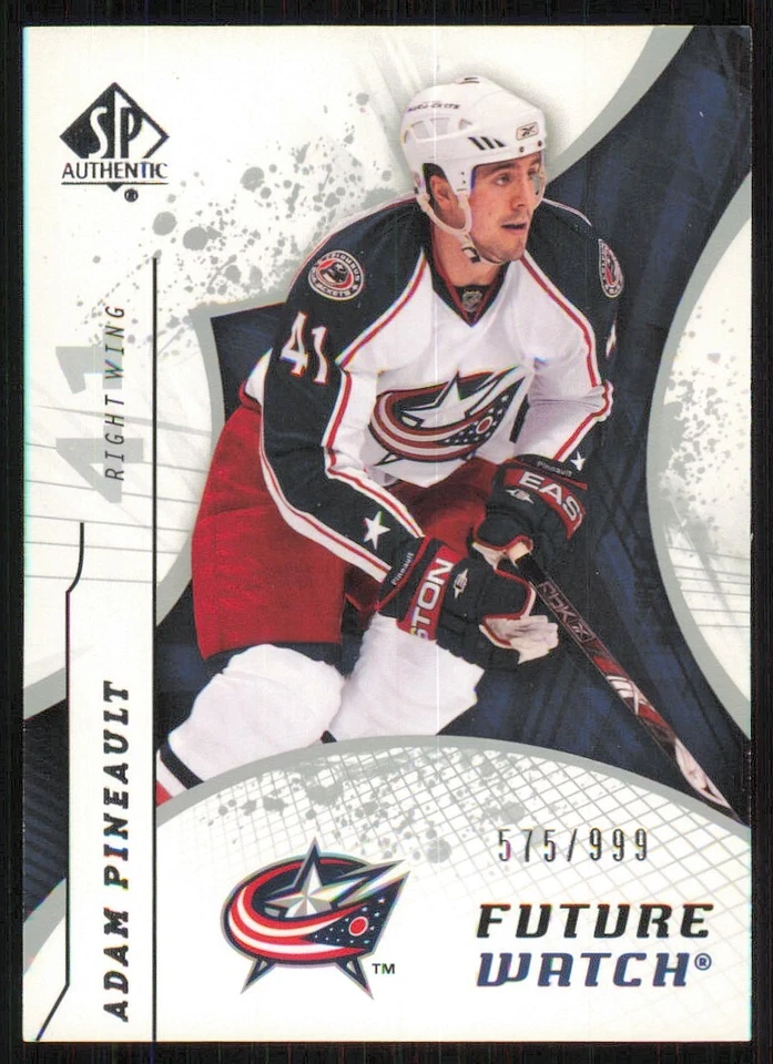 2008-09 SP Authentic #215 Adam Pineault RC /999 - Image 1 of 2