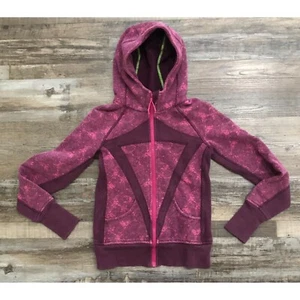 Ivivva by Lululemon Size 10 Purple Remix Scooba Hood Full Zip Jacket - Picture 1 of 6