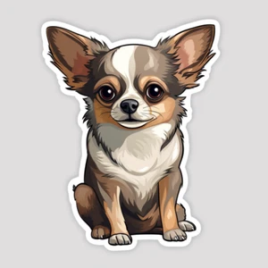 Autoaufkleber Sticker Niedlicher Chihuahua Aufkleber - Picture 1 of 1