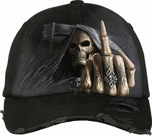 Spiral Direct BONE FINGER Baseball Cap/Hat/Skulls/Tribal/Tattoo/Goth Cap/Dark - Picture 1 of 4