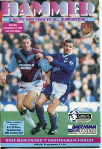 West Ham United vs Nottingham Forest Programme December 31 1994 - Picture 1 of 2