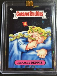 Topps Garbage Pail Kids GPK Sapphire Card BLACK Refra 173a Menaced Dennis 47/125 - Picture 1 of 2