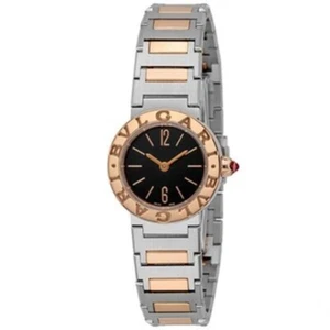 Bvlgari 102944 BBL23BSPGD Black Dial Quartz Women's Watch New + Box & Paper's - Picture 1 of 6