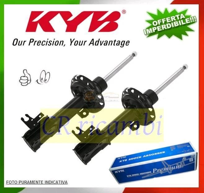 2 AMMORTIZZATORI ANTERIORI AD OLIO PIAGGIO PORTER 1.3 16v 1.2 1.4 d - Immagine 1 di 1