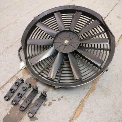 1976 Chevrolet K20 14 Inch Performance Radiator Fan cooling slim fast skinny 12v Foto 1 de 4