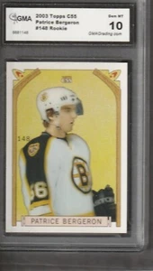 2003-04 Patrice Bergeron Rookie Card #148 Topps c55 rc Graded 10 - Bild 1 von 2