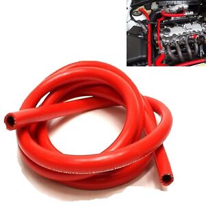 10mm 3/8" RED Vacuum Coolant Fuel 2PLY Silicone Hose Racing Line Pipe Tube 1FT