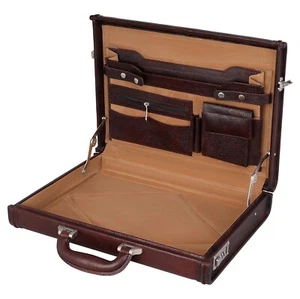 LV FULL GRAIN LEATHER BRIEFCASE STYLIST ATTACHE FOR MEN 17i OFFICE DOCUMENT - Picture 1 of 36
